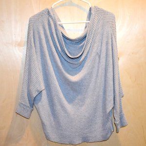 Off the shoulder grey sweater Small